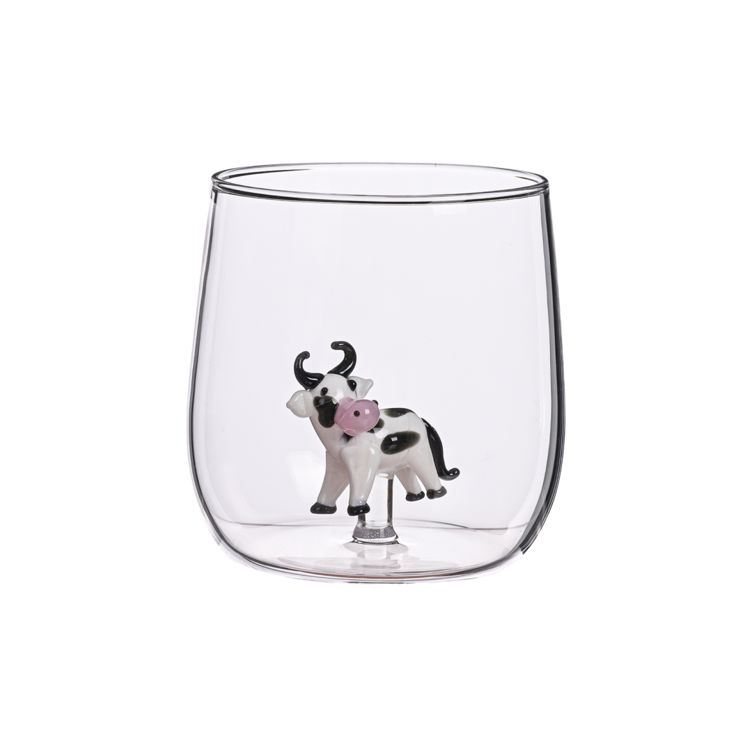 018730-1 Verre gobelet 3D vache