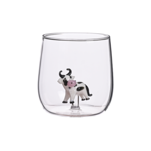 Verre gobelet 3D vache