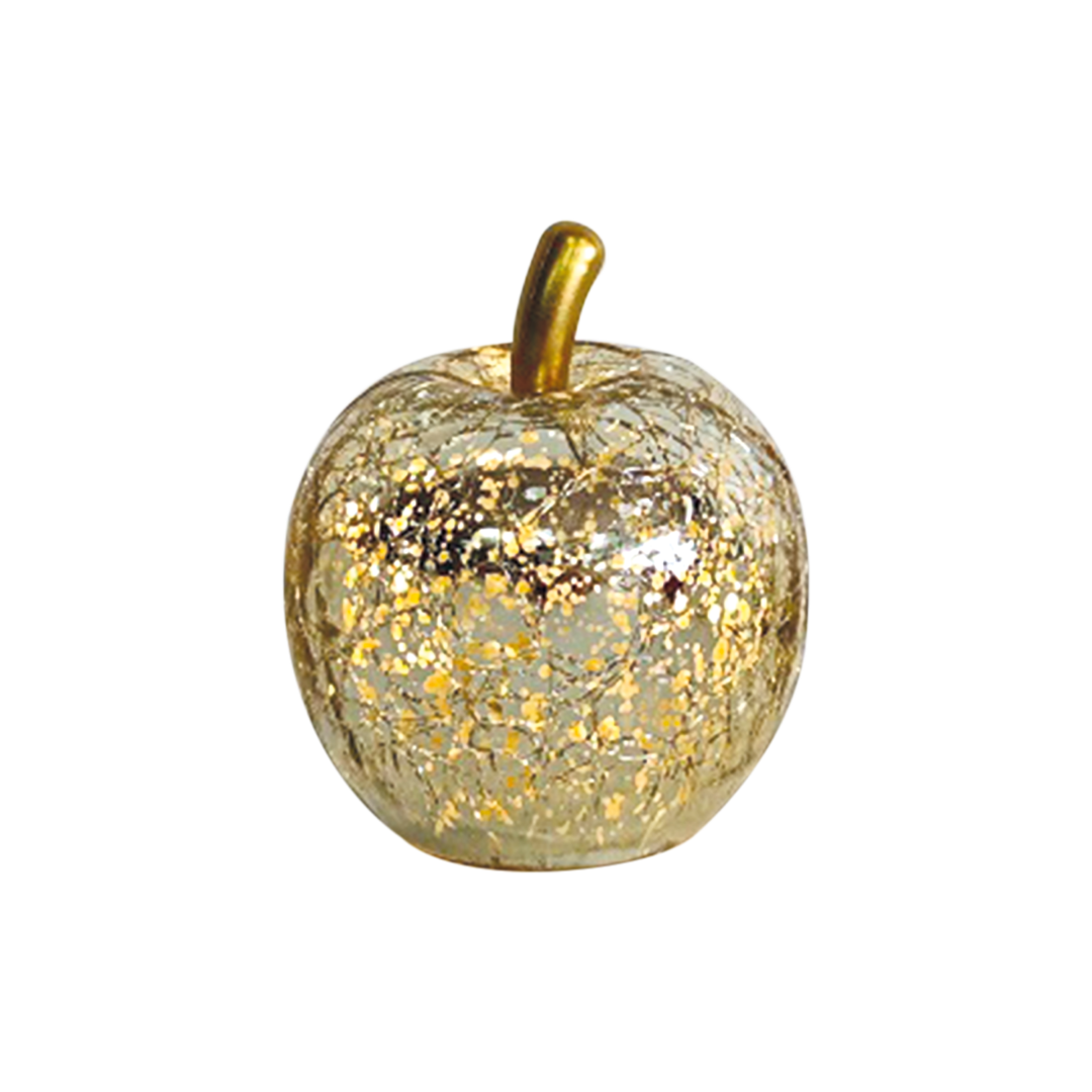 019084-1 Déco LED pomme mini doré vieillit à piles