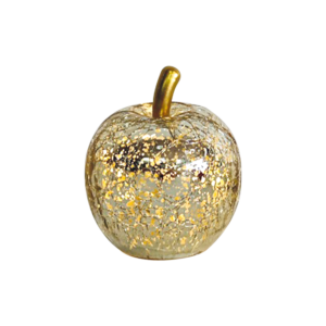 Déco LED pomme mini doré vieillit à piles