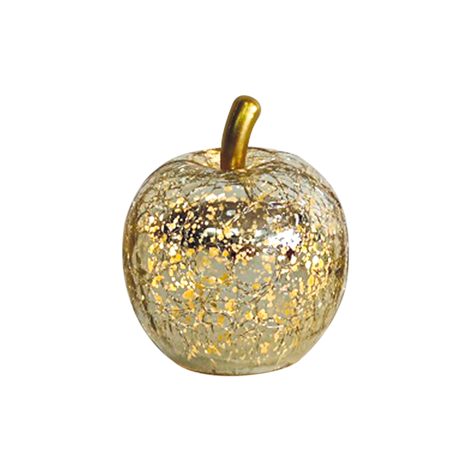 Déco LED pomme mini doré vieillit à piles