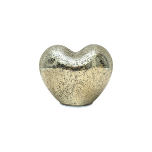 Déco LED coeur mini doré vieillit à piles