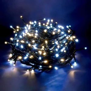 Guirlande XXL 500 LED Blanc Chaud – 8 Fonctions – 30 m