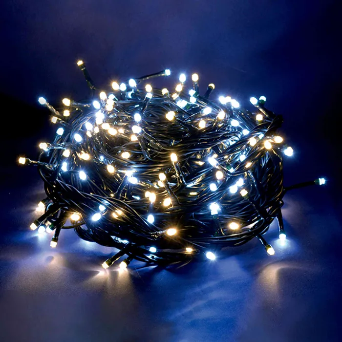 Guirlande XXL 500 LED Blanc Chaud – 8 Fonctions – 30 m