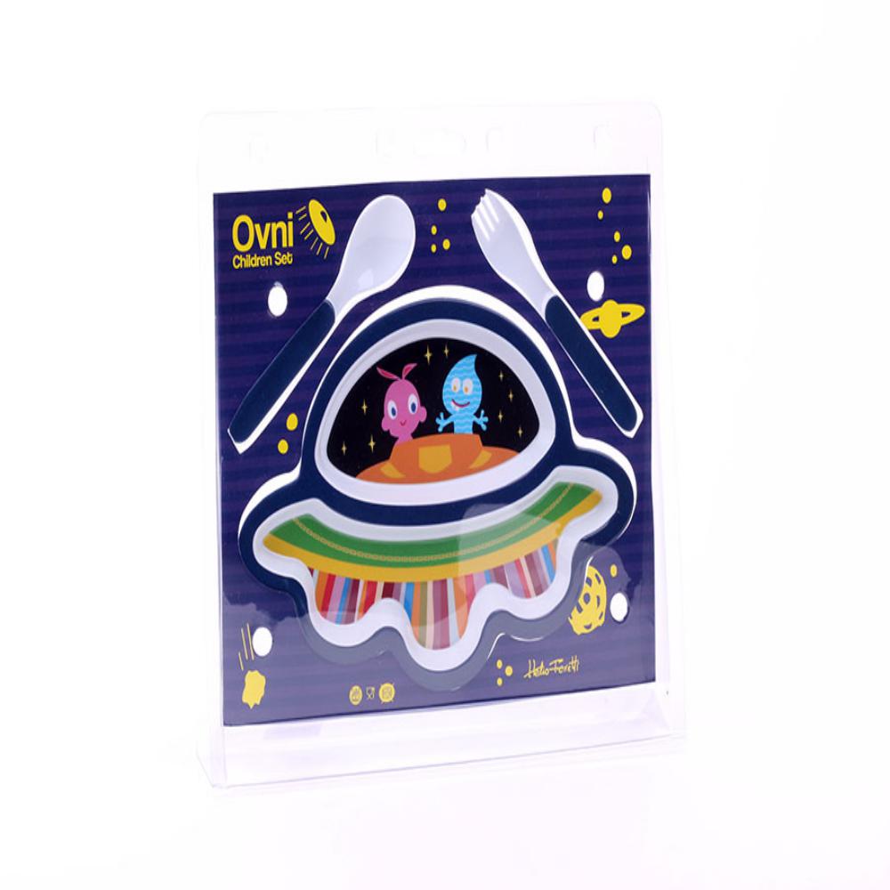 Set de Vaisselle Enfant "OVNI" – Assiette et Couverts – Image 3