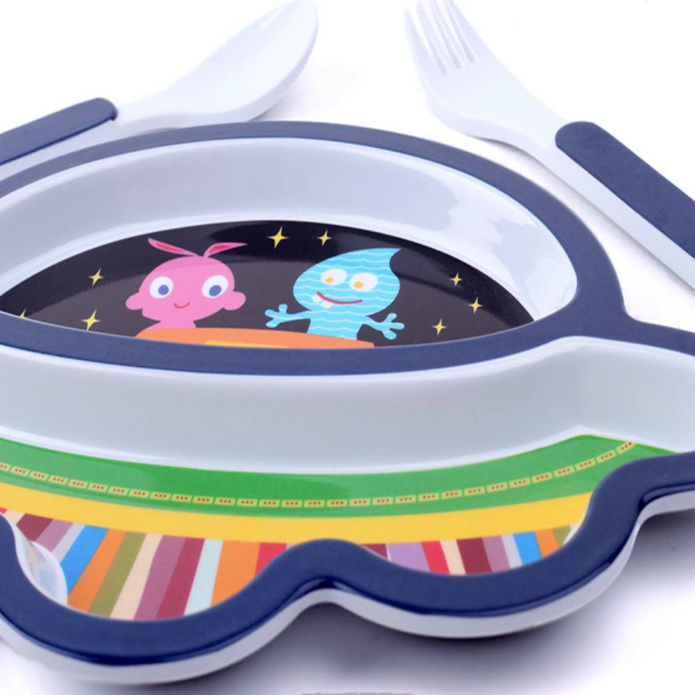 Set de Vaisselle Enfant "OVNI" – Assiette et Couverts – Image 2