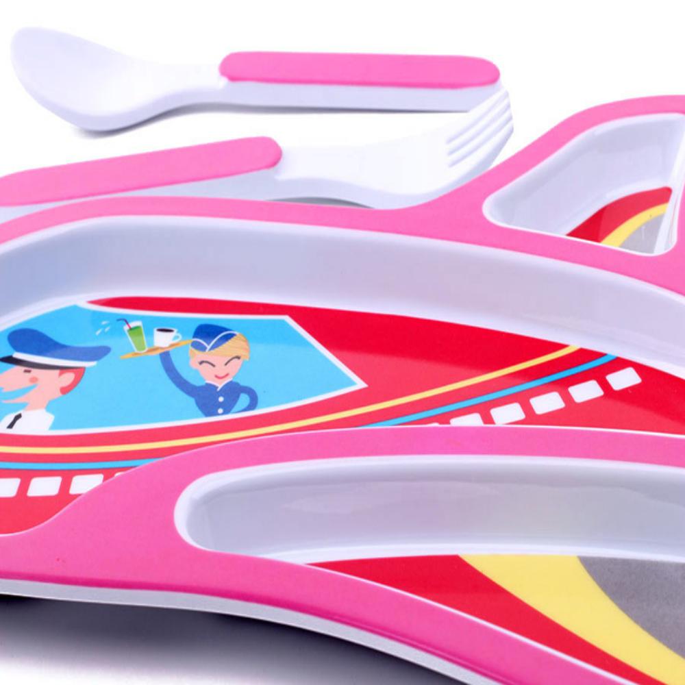 Set de Vaisselle Enfant "Avion" – Assiette et Couverts – Image 3