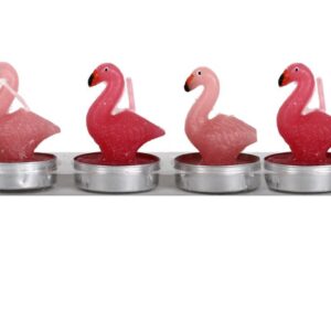 Set de 6 Bougies Flamant Rose