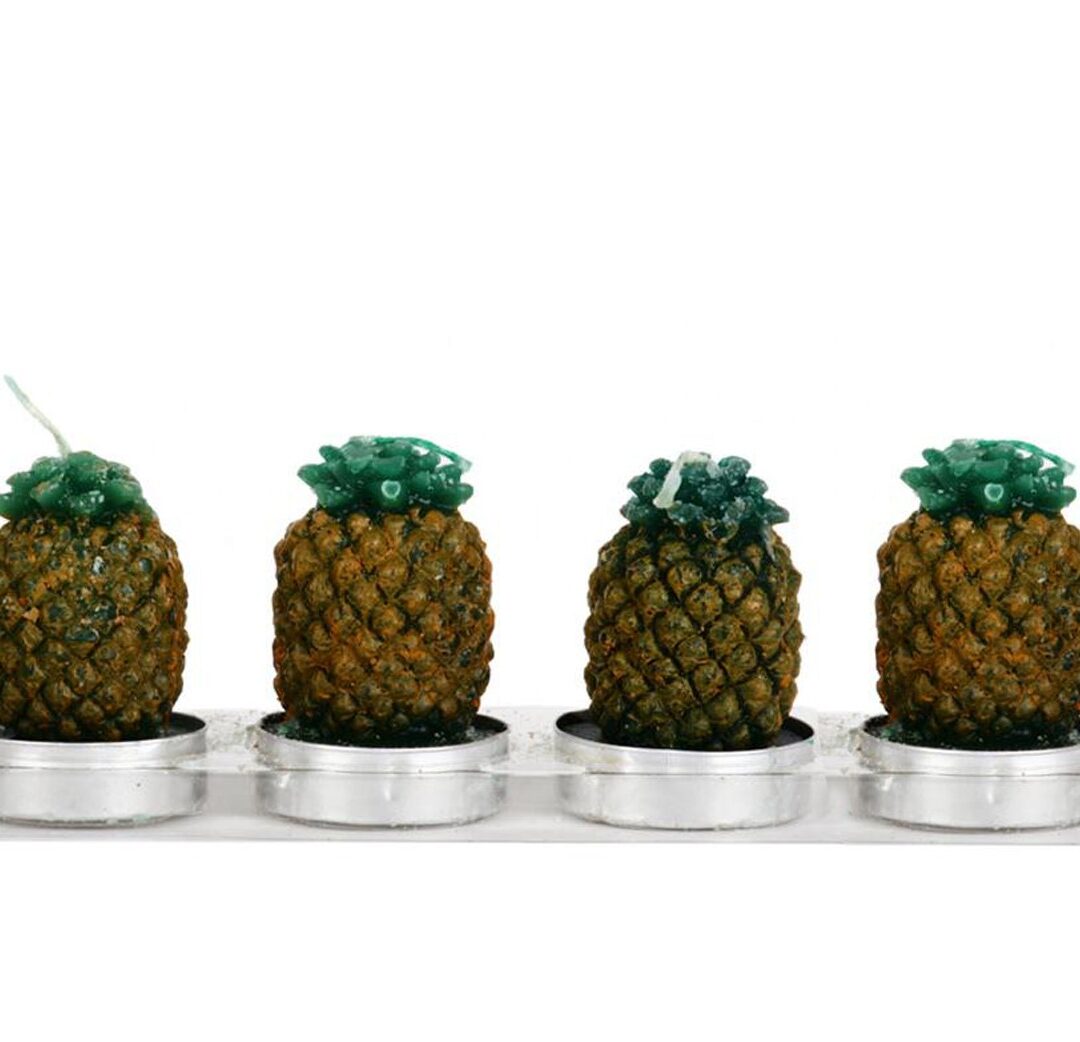 Set de 6 Bougies Ananas