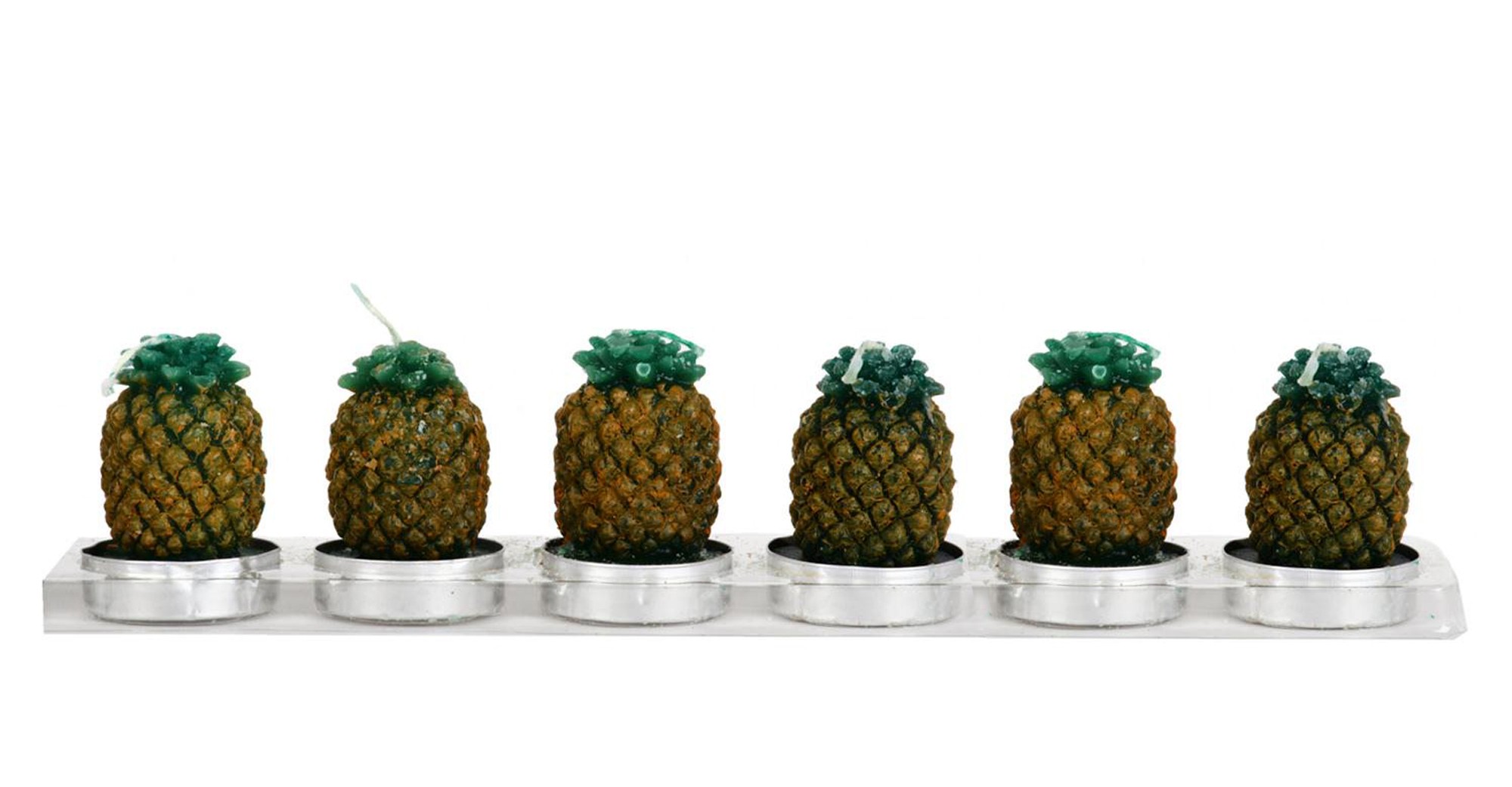 Set de 6 Bougies Ananas