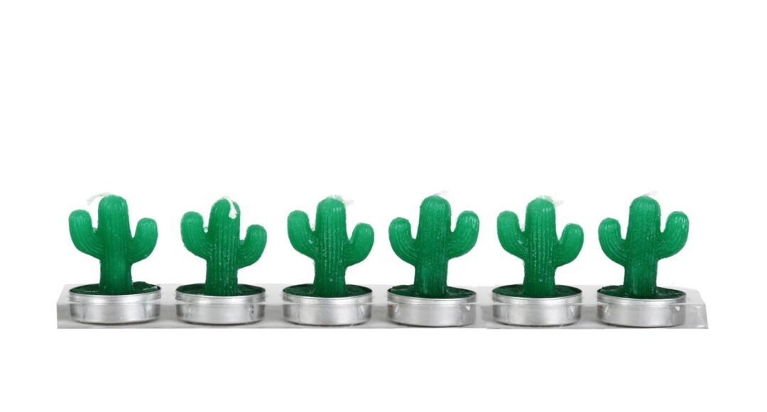 Set de 6 Bougies Cactus – Déco Nature