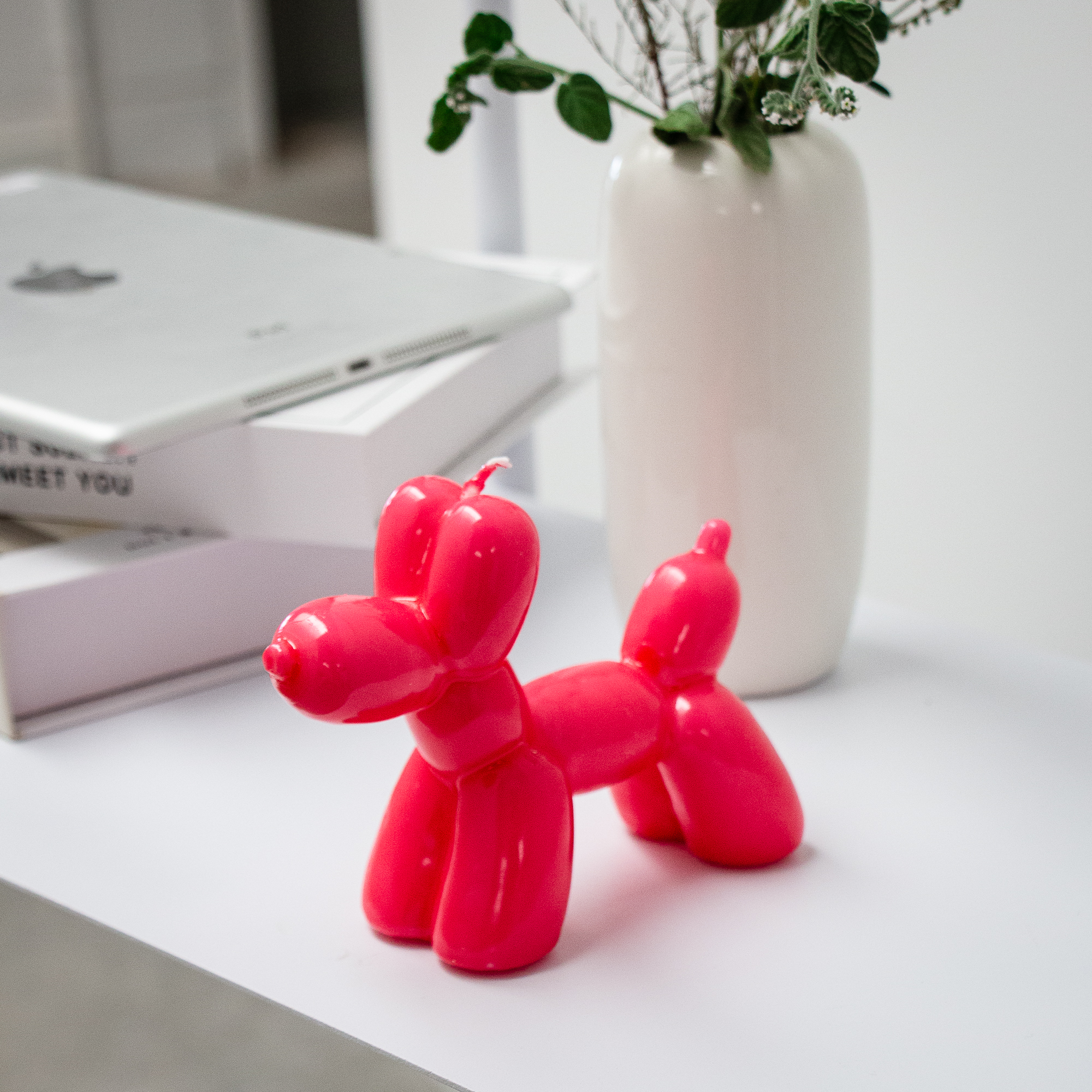 Bougie Chien Ballon Magenta – Image 2