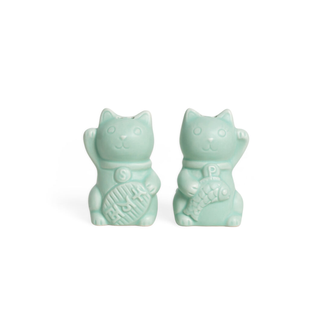 Salière et Poivrière Chat Porte-Bonheur