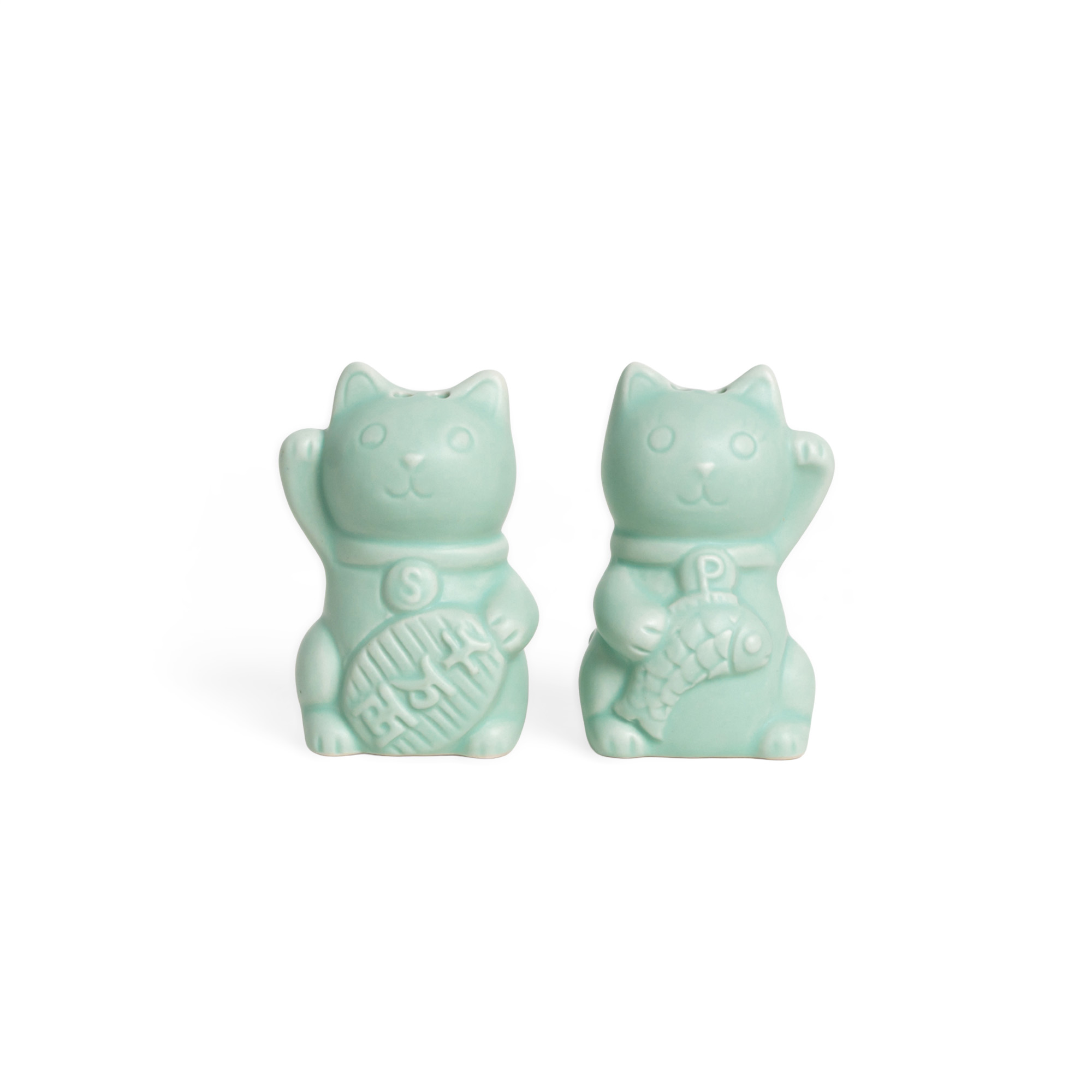 Salière et Poivrière Chat Porte-Bonheur