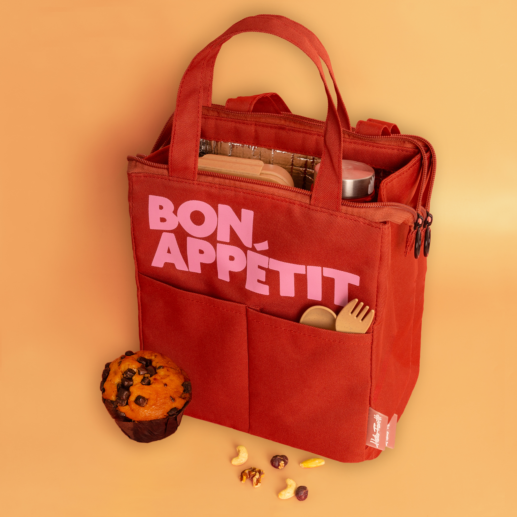 Sac Isotherme "Bon Appétit" – Bordeaux – Image 2