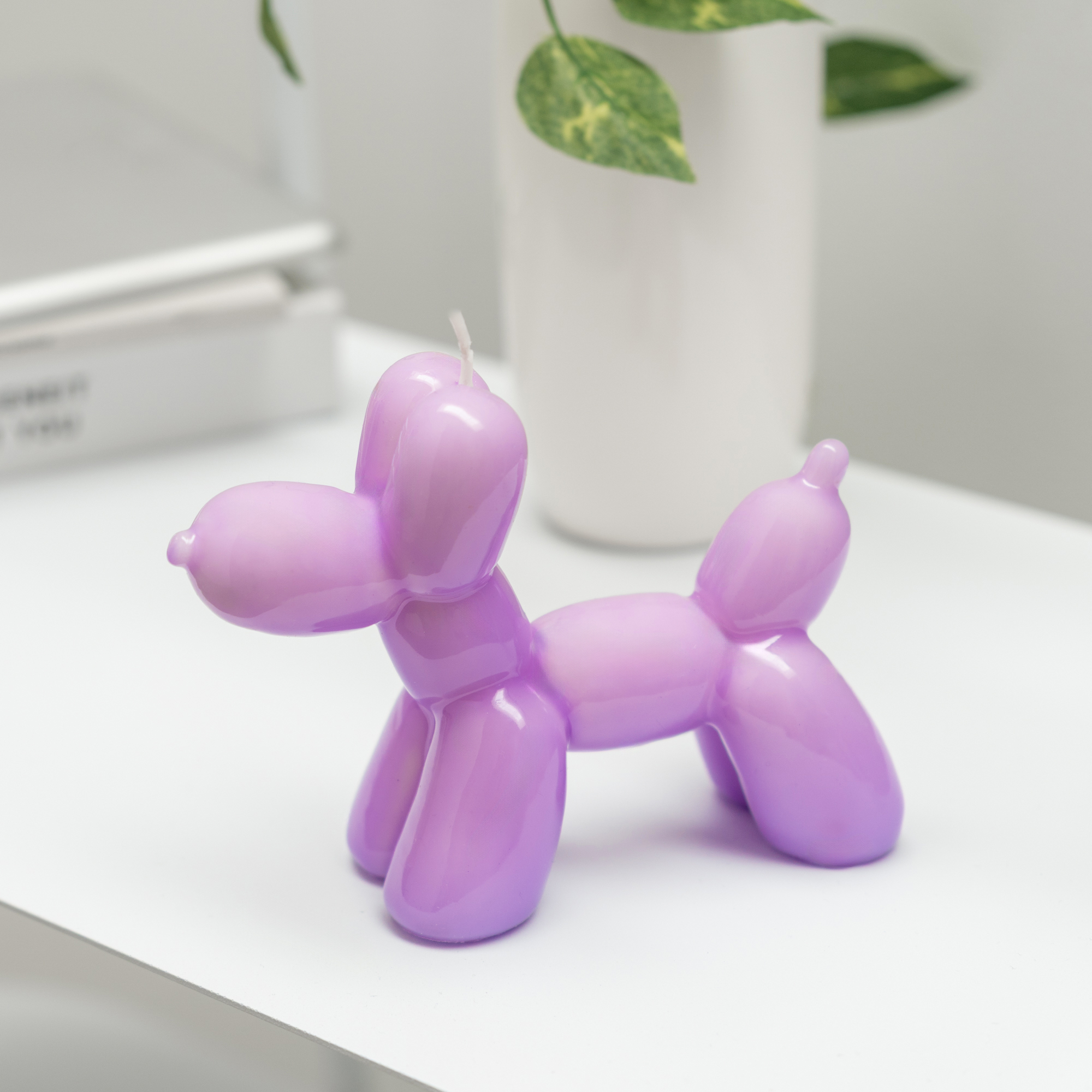 Bougie Chien Ballon – Violette – Image 2