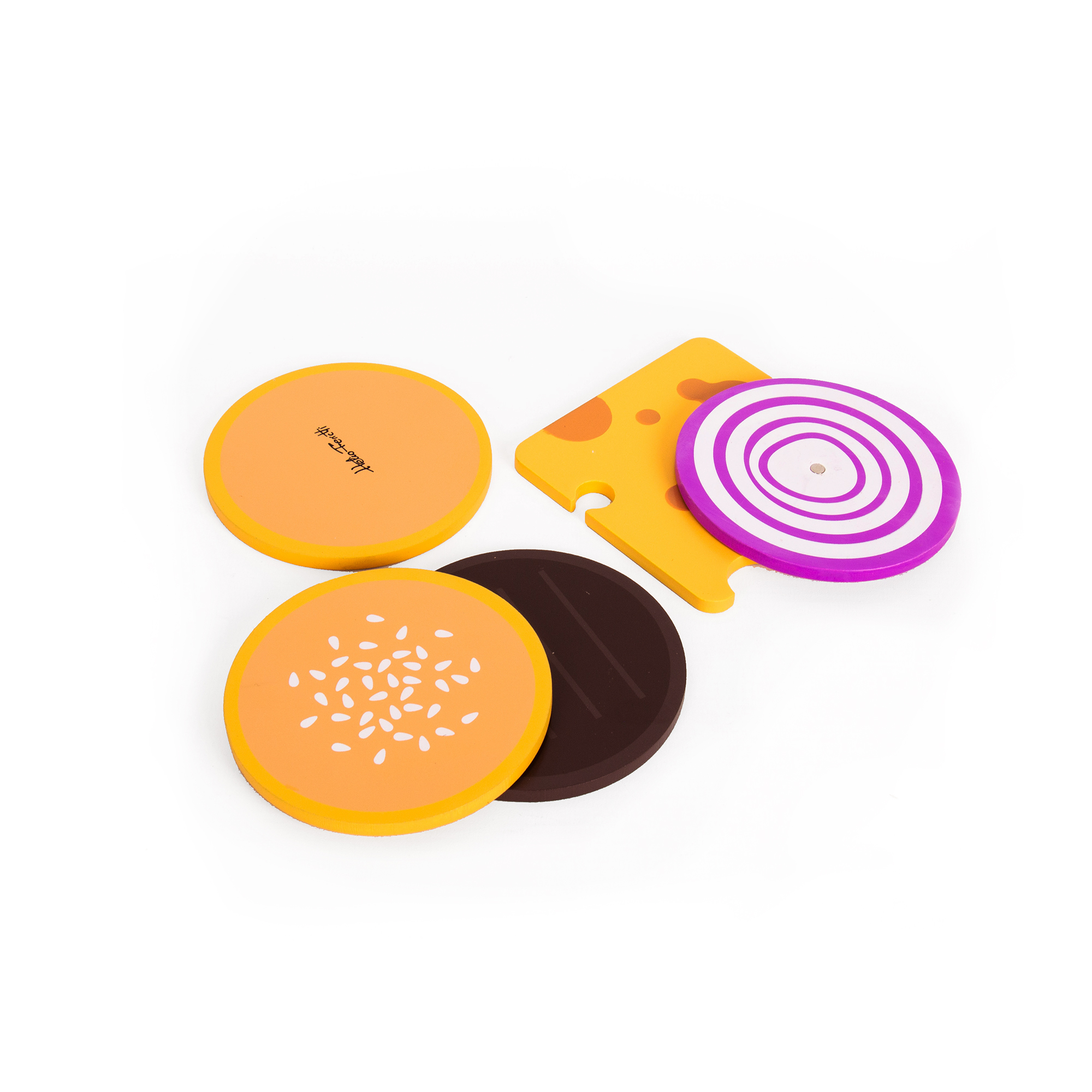 Pack de 5 Dessous de Verre "Classic Burger" – Image 2
