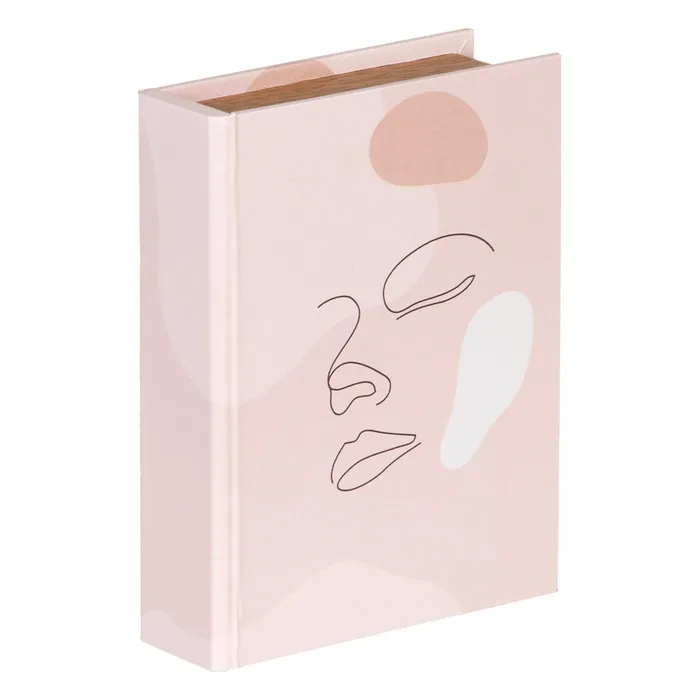 Set de 2 boîtes livres décoratives Visage en toile – Image 2
