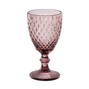 Coupe décorative en cristal rose
