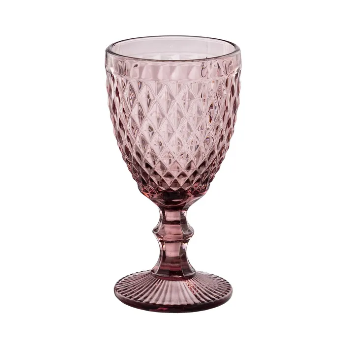 Coupe décorative en cristal rose