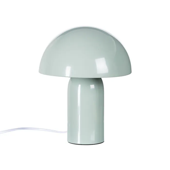 Luminaire de Table Vintage en Métal Vert Clair – 24,5 cm