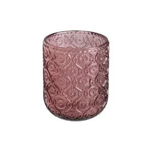 Verre décoratif en cristal rose (Format Moyen)