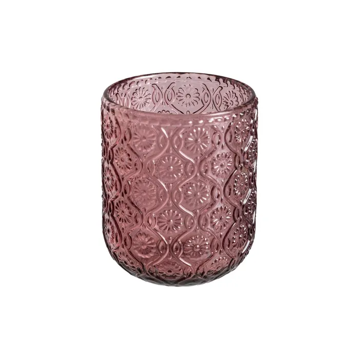 Verre décoratif en cristal rose (Format Moyen)