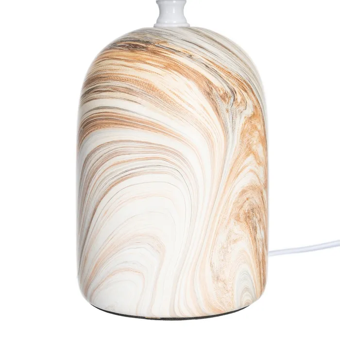 Luminaire de Table en Céramique Effet Marbre – 33,5 cm – Image 2