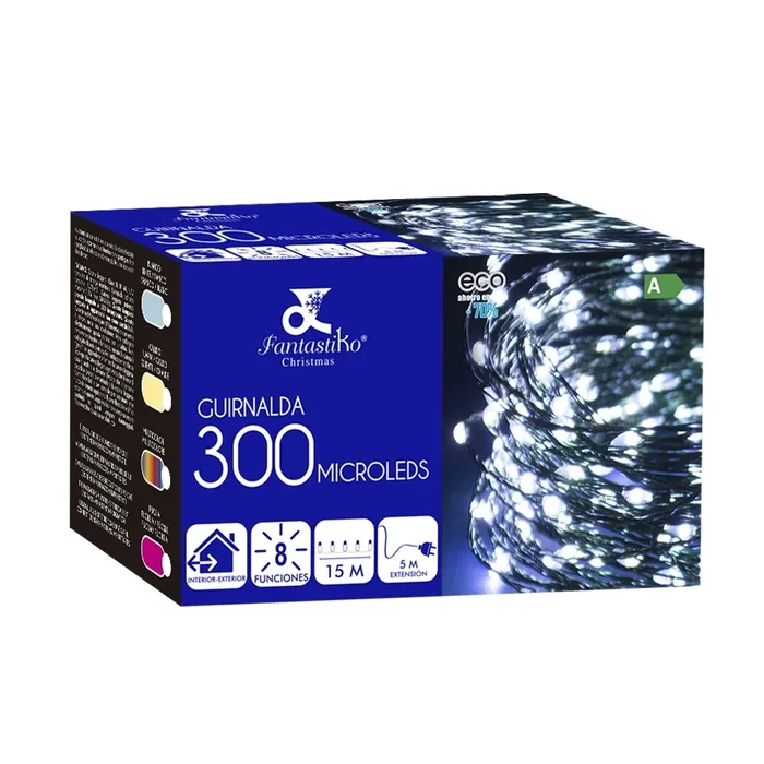 Guirlande 300 Micro-LED Blanc Chaud – 15m – Image 2