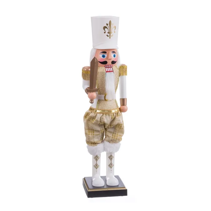 Casse-Noisette Édition Prestige Or et Blanc – 38 cm