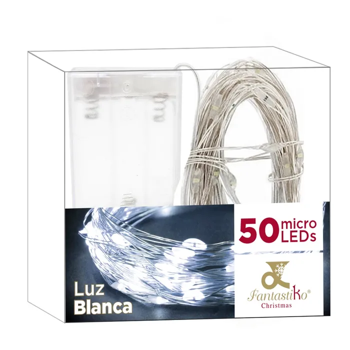 Guirlande 50 Micro-LED Blanc Froid - 4,90 m – Image 2