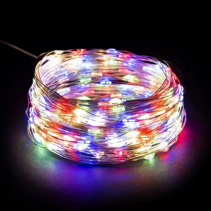 Guirlande 100 Micro-LED Multicolores - 9,90 m