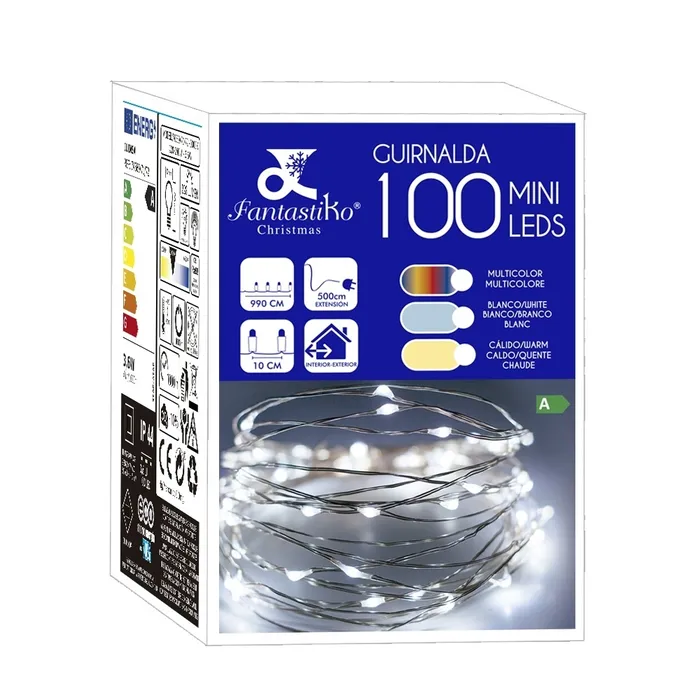 Guirlande 100 Micro-LED Multicolores - 9,90 m – Image 2