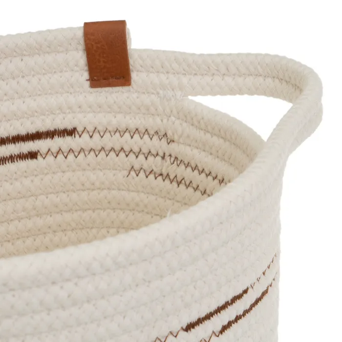 Set de 3 paniers de rangement en corde de polycoton – Image 2