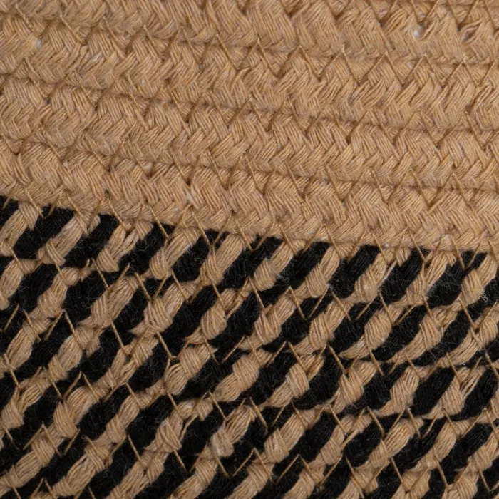 Set de 3 paniers de rangement en corde noir – Image 2
