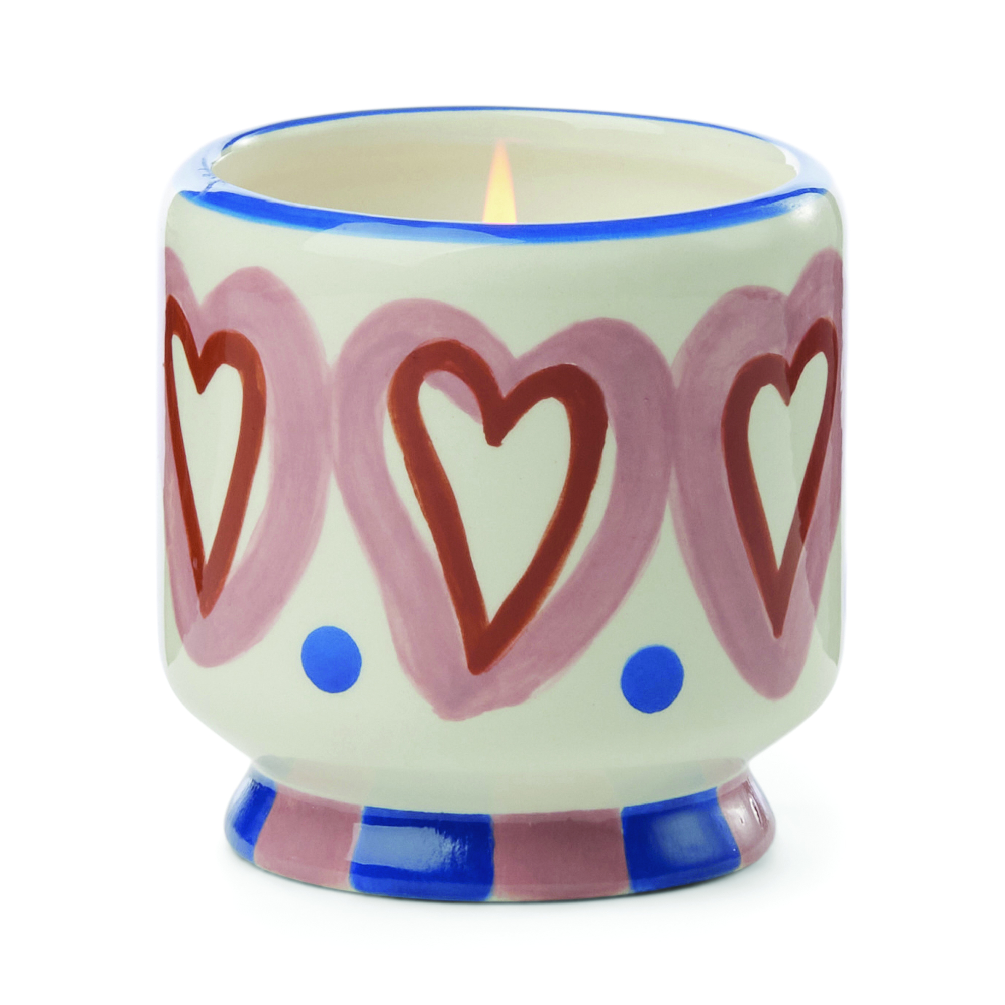 Bougie Céramique 226g "Cœurs" - Bois de Rose Vanille – Image 2