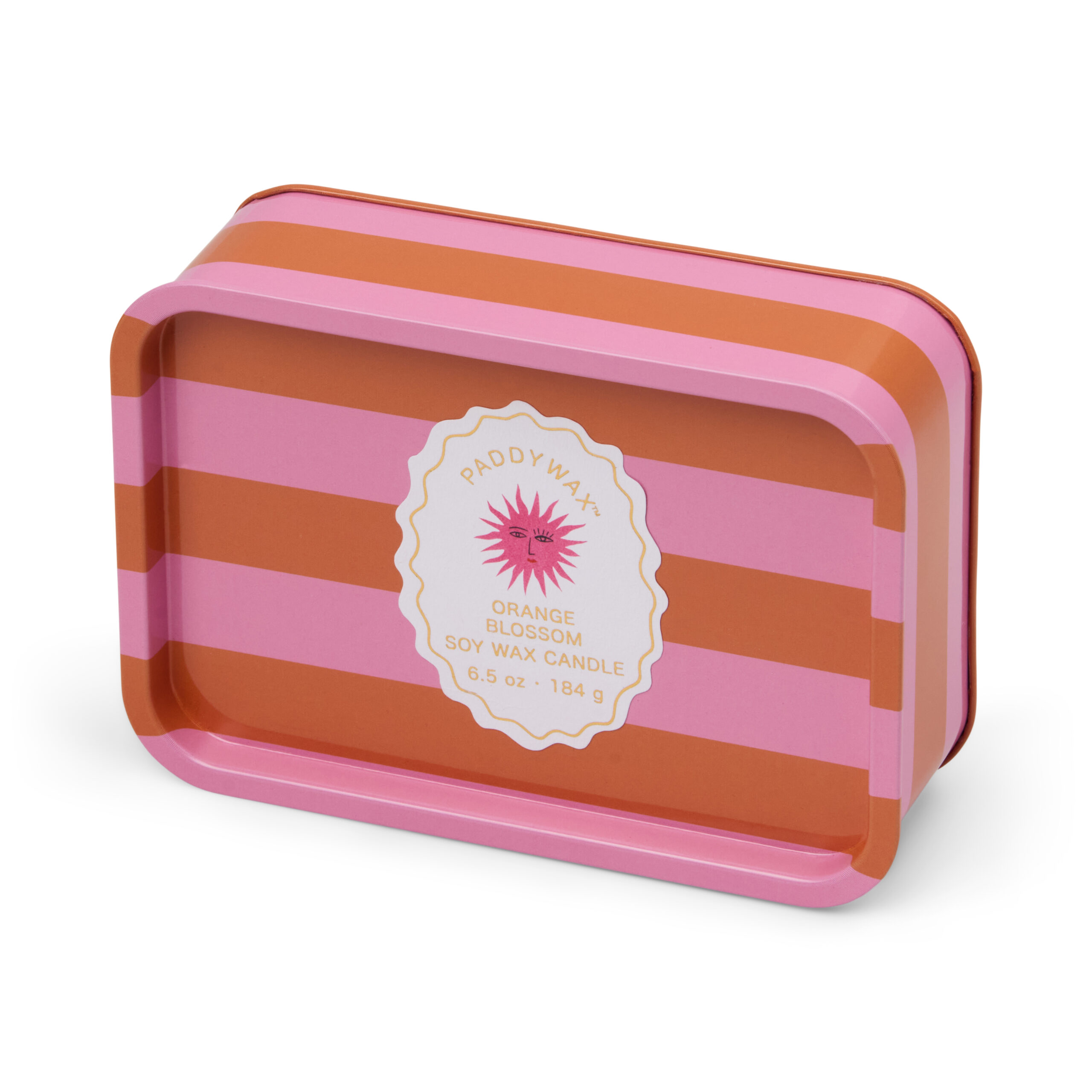 Bougie Boîte Métal 184g "Soleil" - Fleur d'Oranger