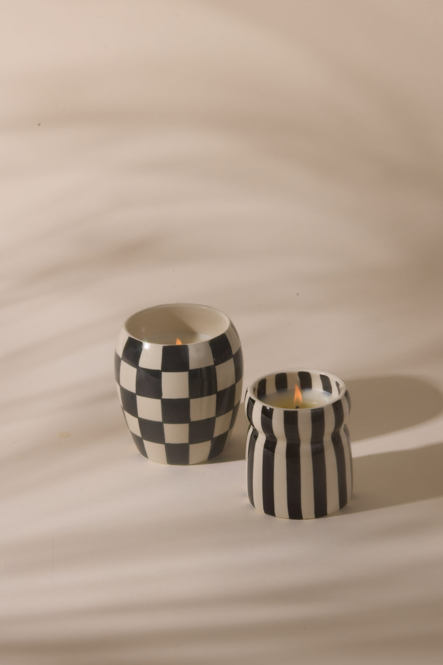 Bougie Céramique 184g "Rayures Noires" - Lava Stone – Image 3