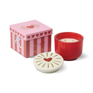 Bougie Verre 226g "Cœur" - Figue Sauvage & Rose