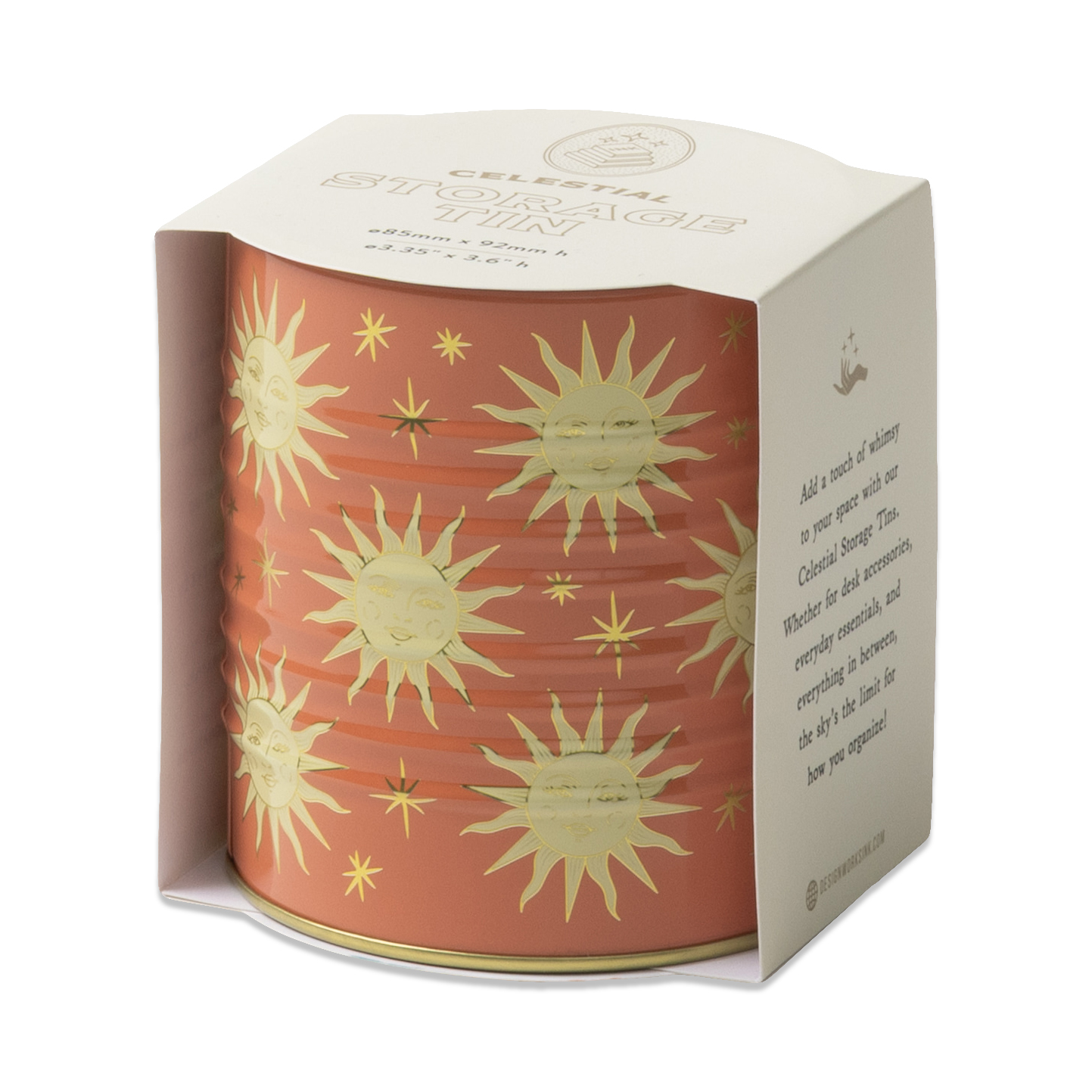 Boîte de Rangement en Métal "Soleil Terracotta" – Image 2