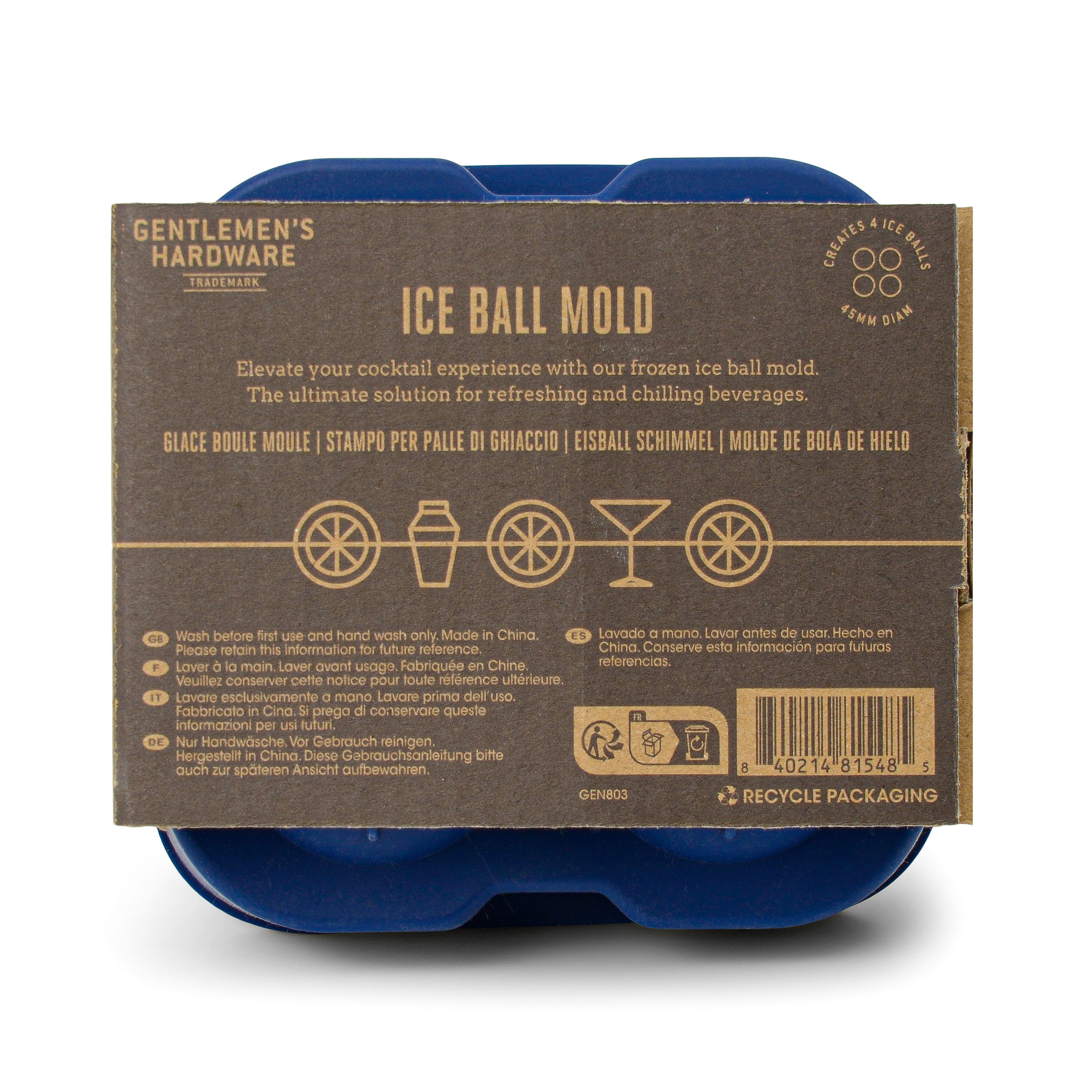 Moule à Glaçons Sphériques "Ice Ball Mould" - Gentlemen's Hardware – Image 2