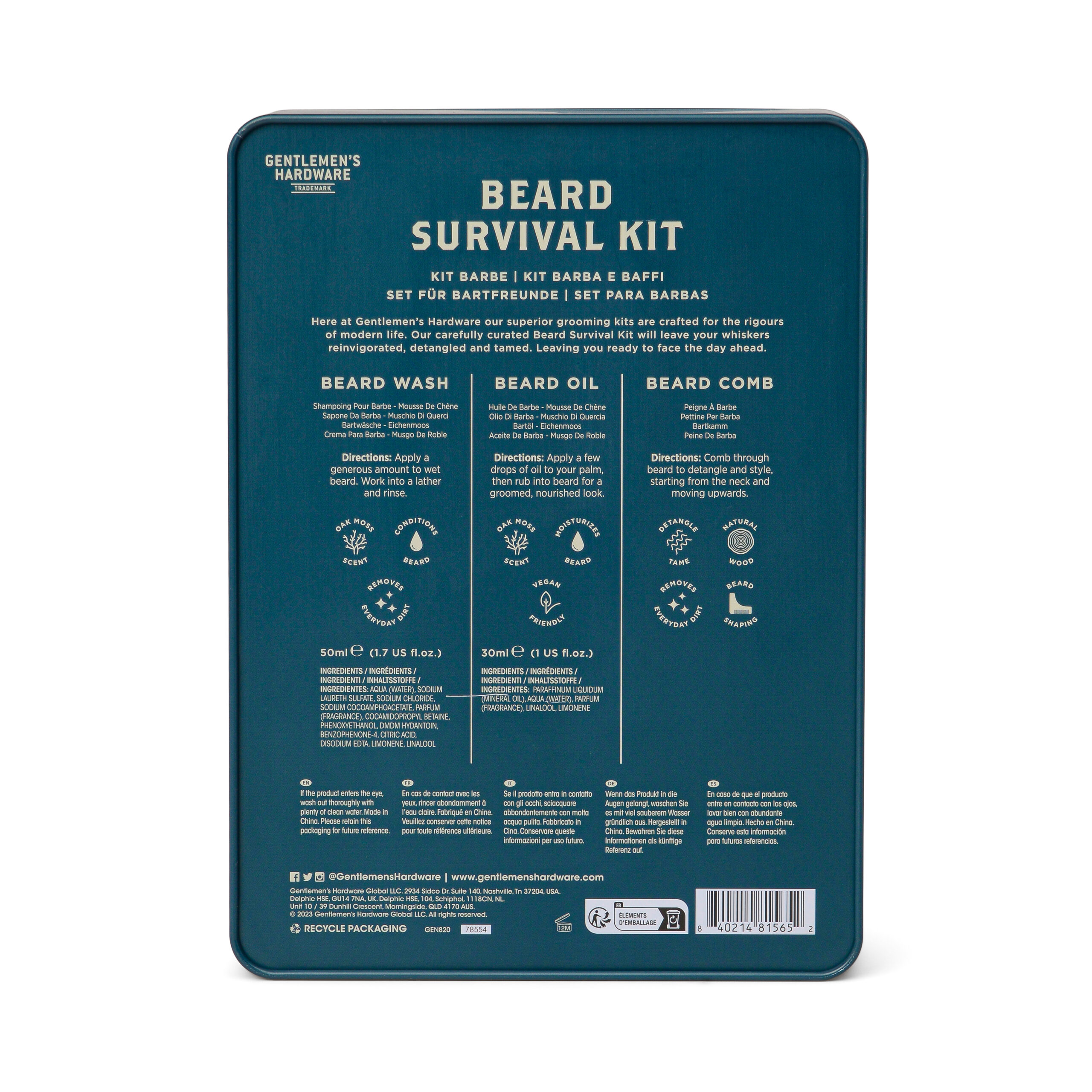 Kit d'Entretien pour Barbe "Beard Survival Kit" – Image 3
