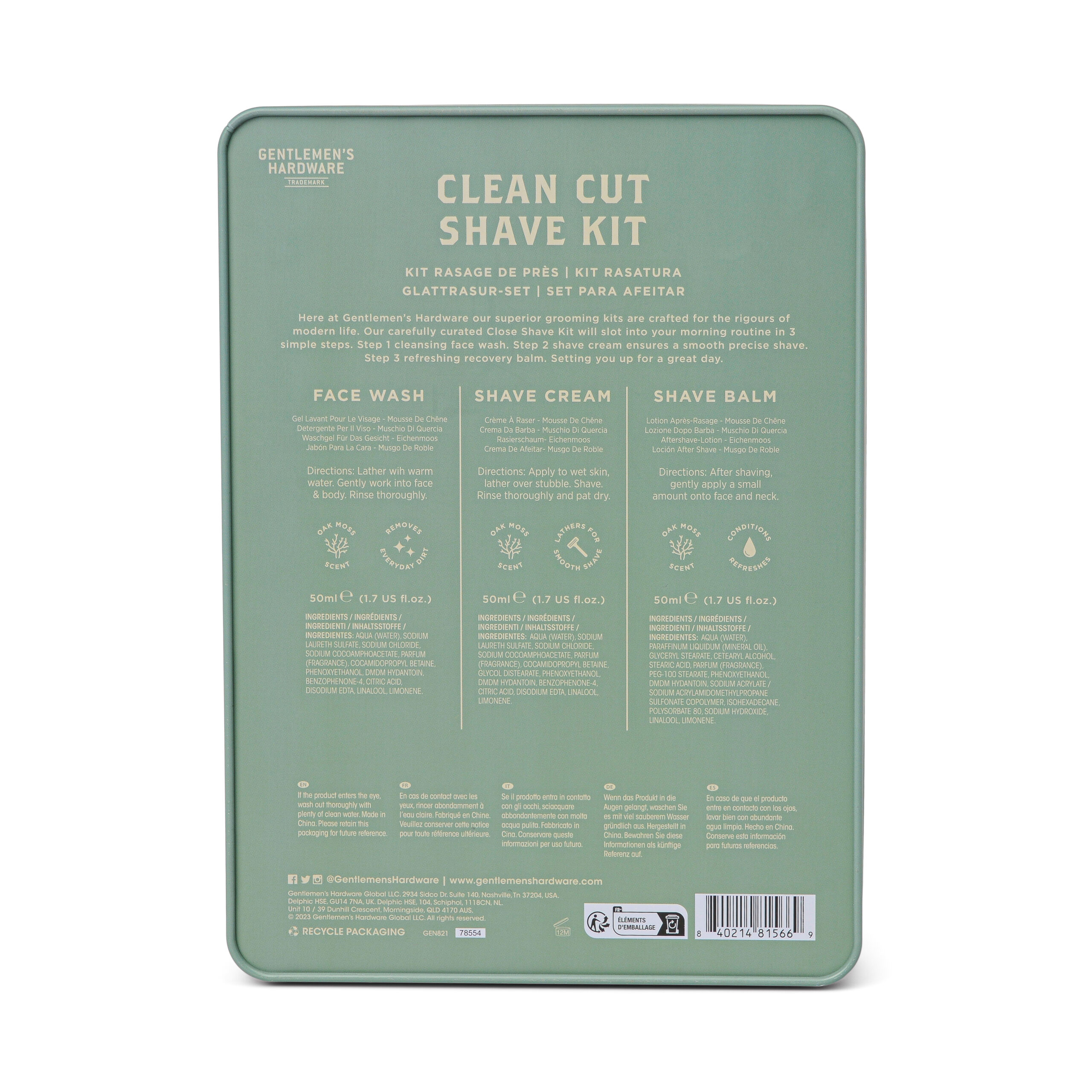 Kit de Rasage "Close Shave" - Gentlemen's Hardware – Image 3