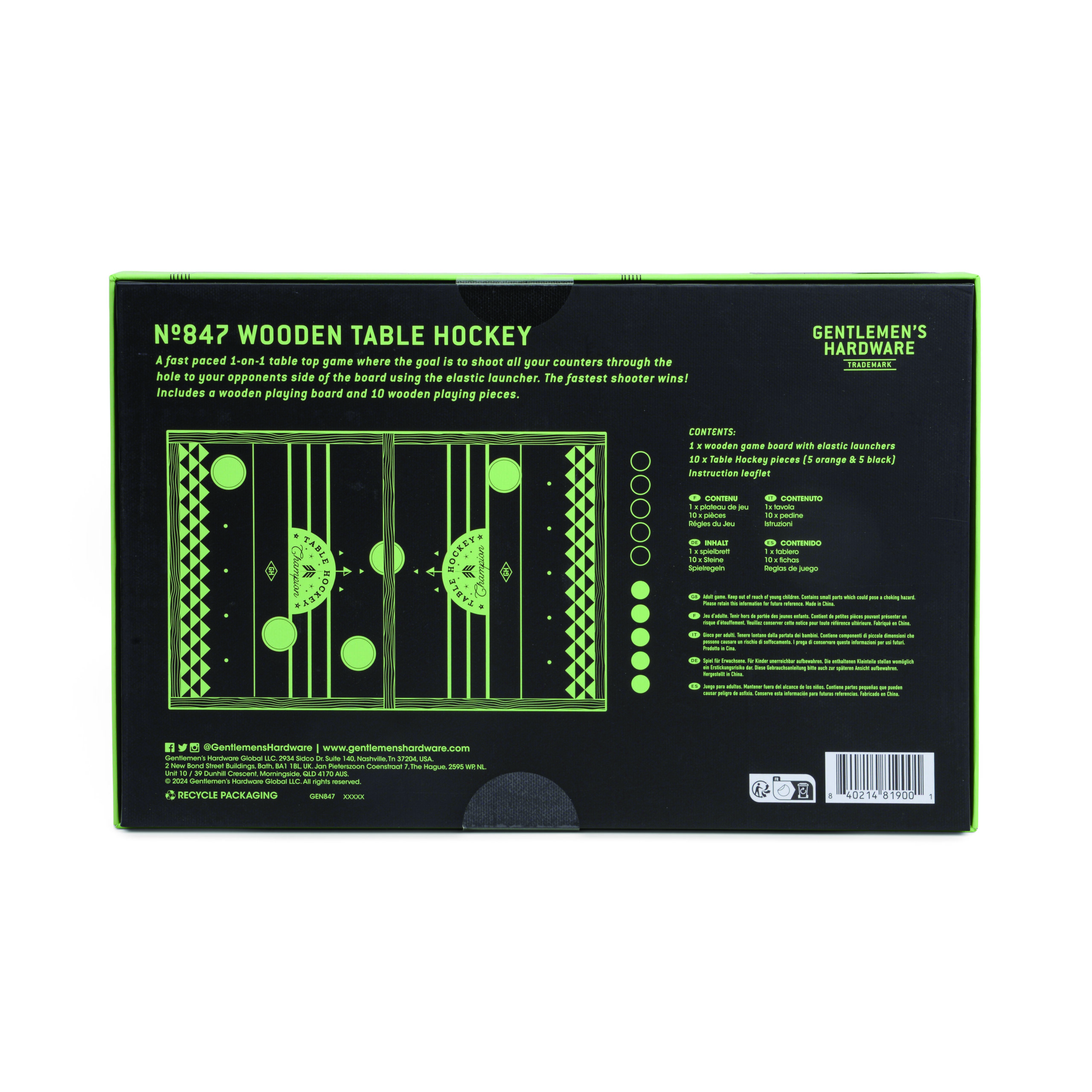 Jeu de Hockey de Table en Bois – Image 3
