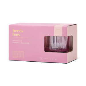 Verres Lowball "The Scout" - Lot de 2 - Rose Poudré (Blush)