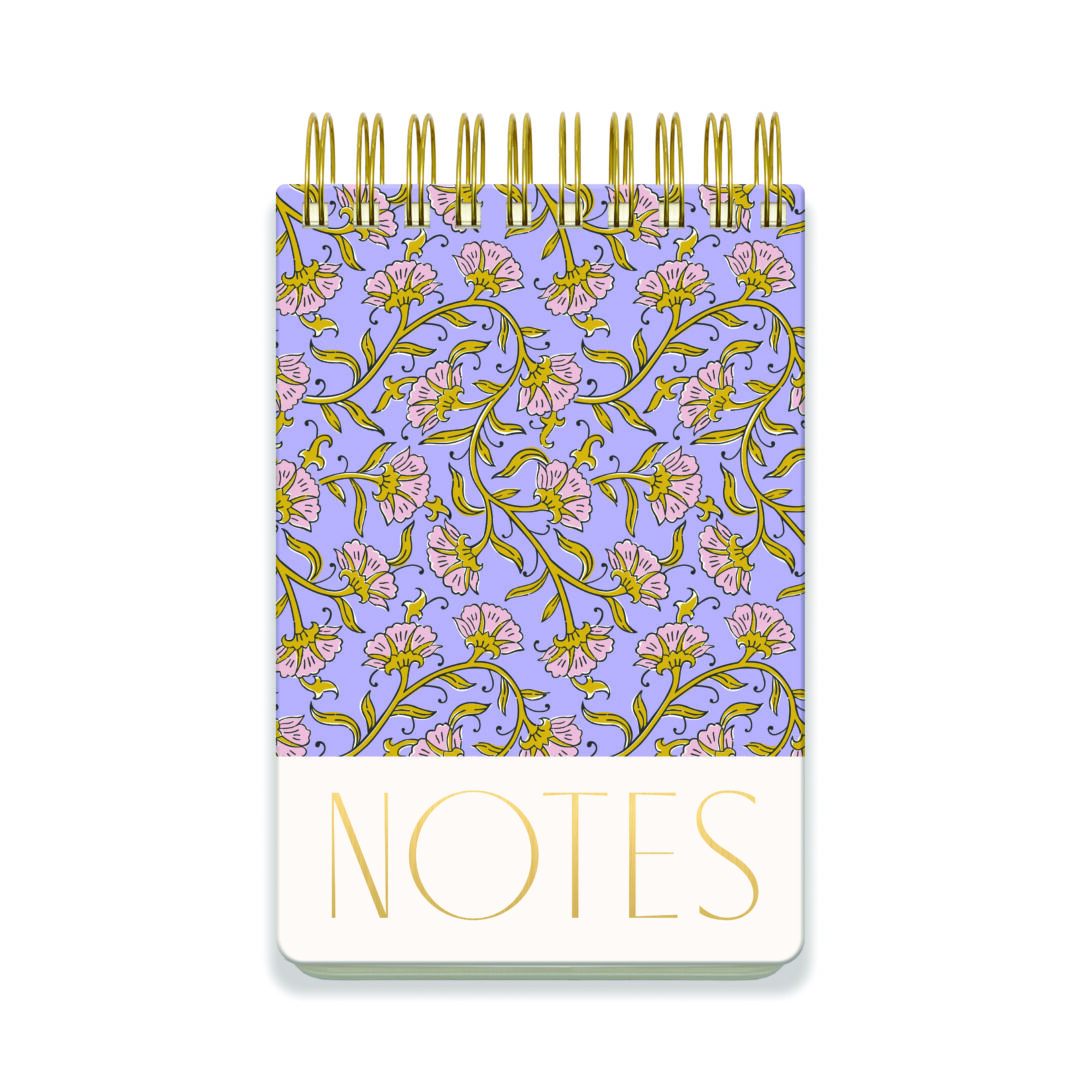 ST68-1002EU_1 Grand Bloc-notes Épais "Floral Vintage Violet"