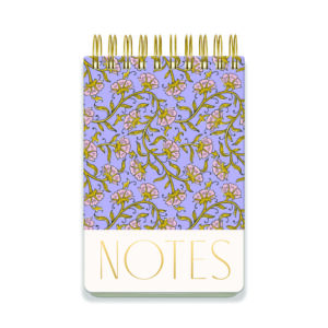 Grand Bloc-notes Épais "Floral Vintage Violet"
