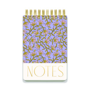 Grand Bloc-notes Épais "Floral Vintage Violet"