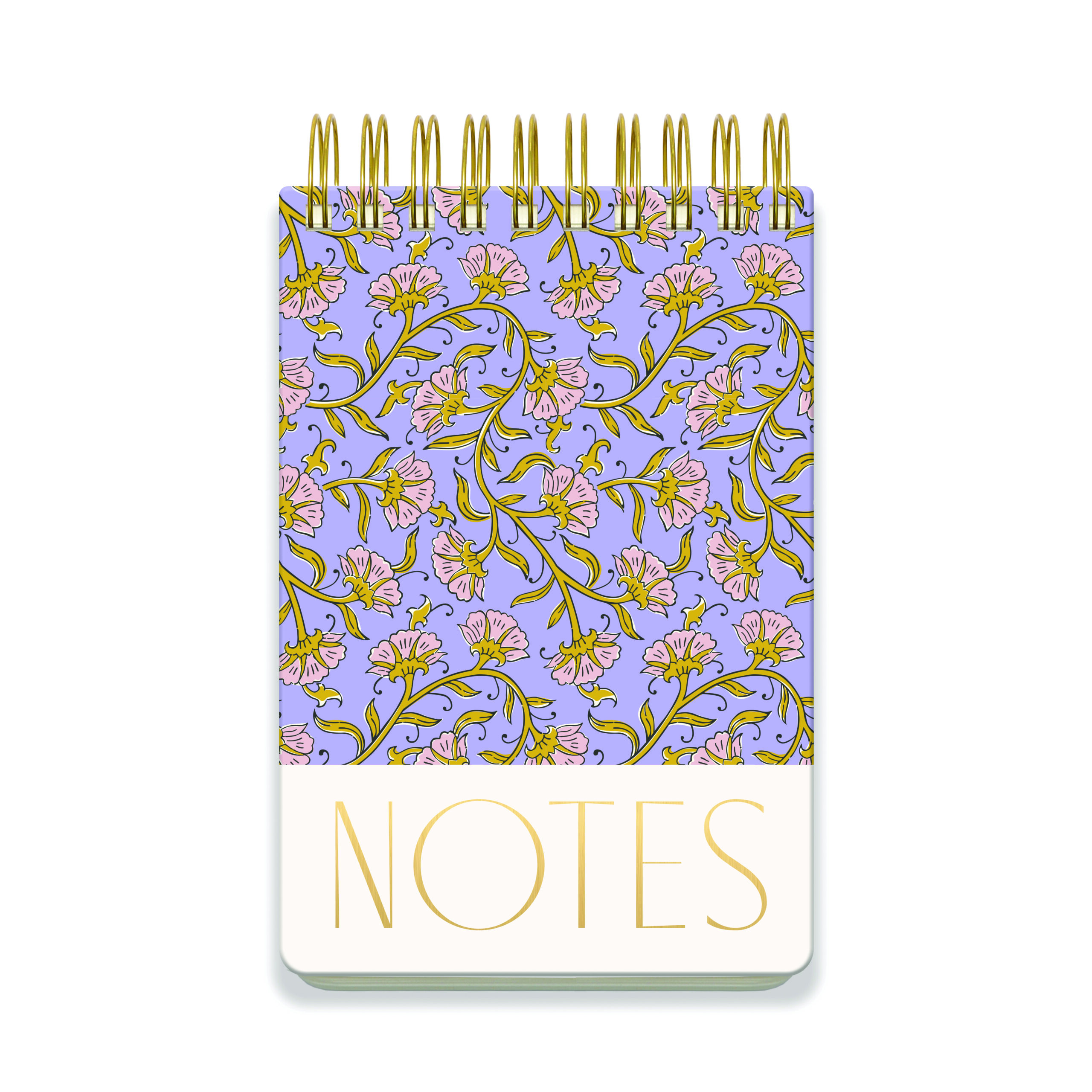 Grand Bloc-notes Épais "Floral Vintage Violet"