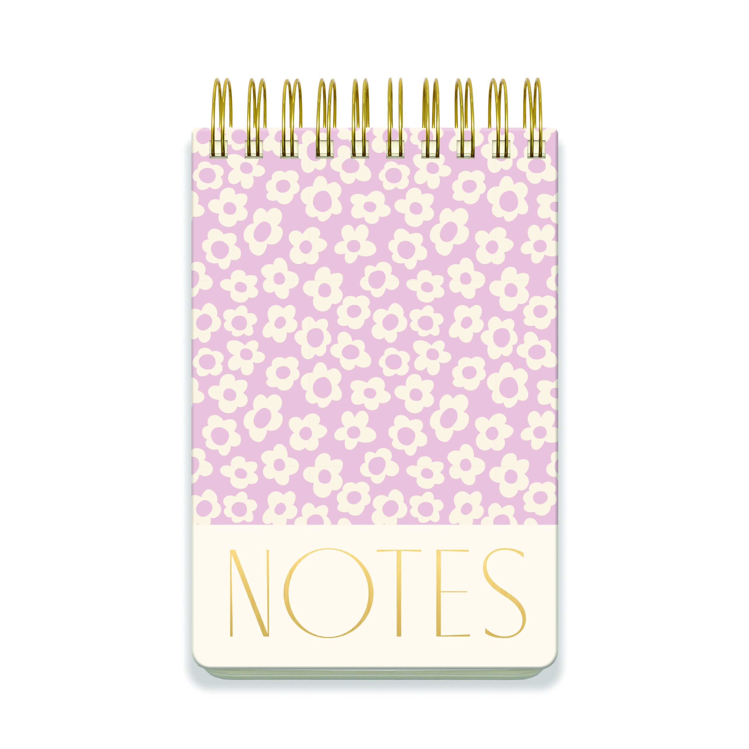 Grand Bloc-notes Épais "Fleurs Groovy Lilas"